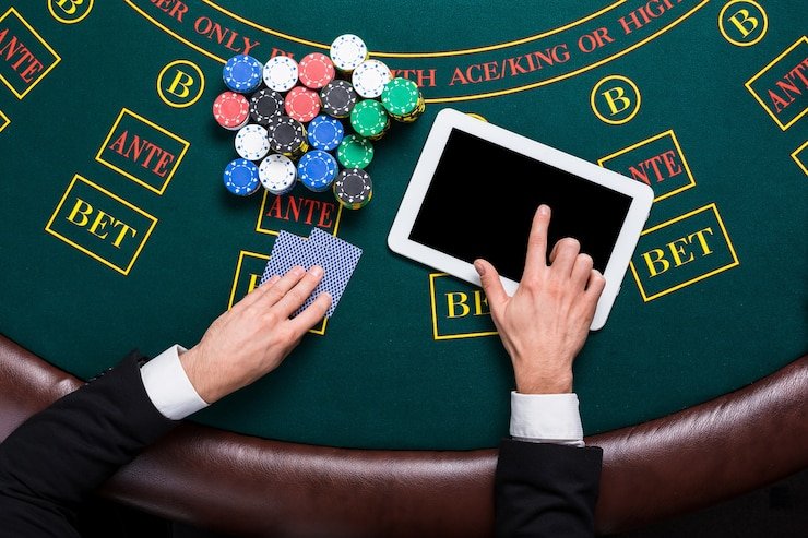 Antarmuka aplikasi nagaemas99 menampilkan meja blackjack live dan menu sportsbook