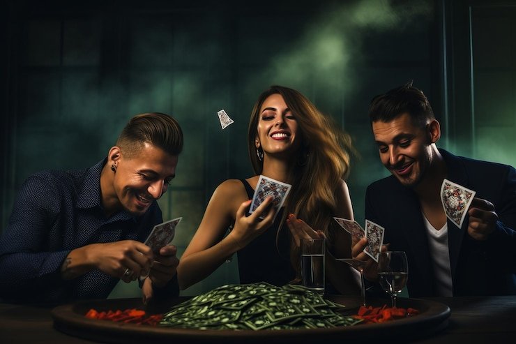 Roulette studio dengan roda berputar